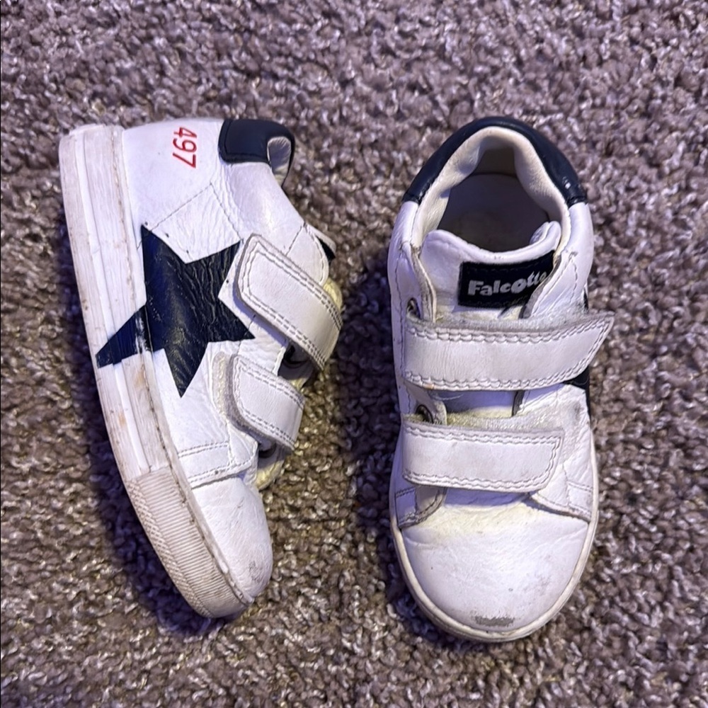 Falcotto leather toddler high tops sneakers